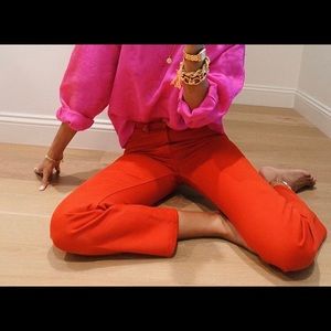 Current Elliot Red Distressed Jeans 23